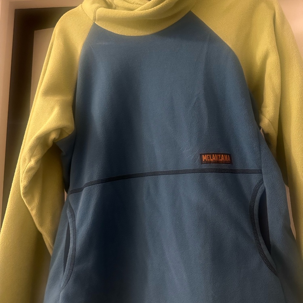 Melanzana Blue and Green Windpro Hoodie